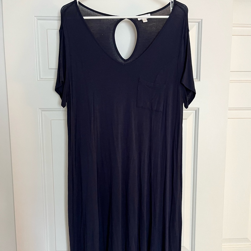 Navy blue t shirt dress